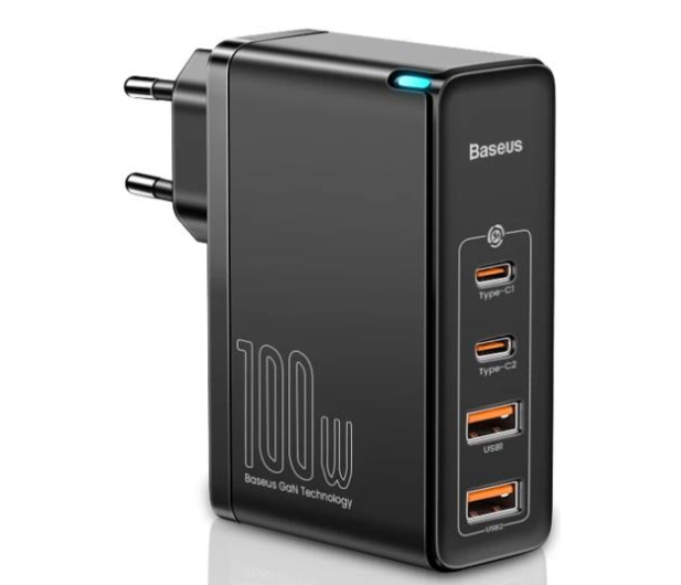 BASEUS Ładowarka sieciowa GaN2 Pro (100W, 2x USB-C, 2x USB-A)) CCGAN2P-L01 - 1079270 - zdjęcie 2